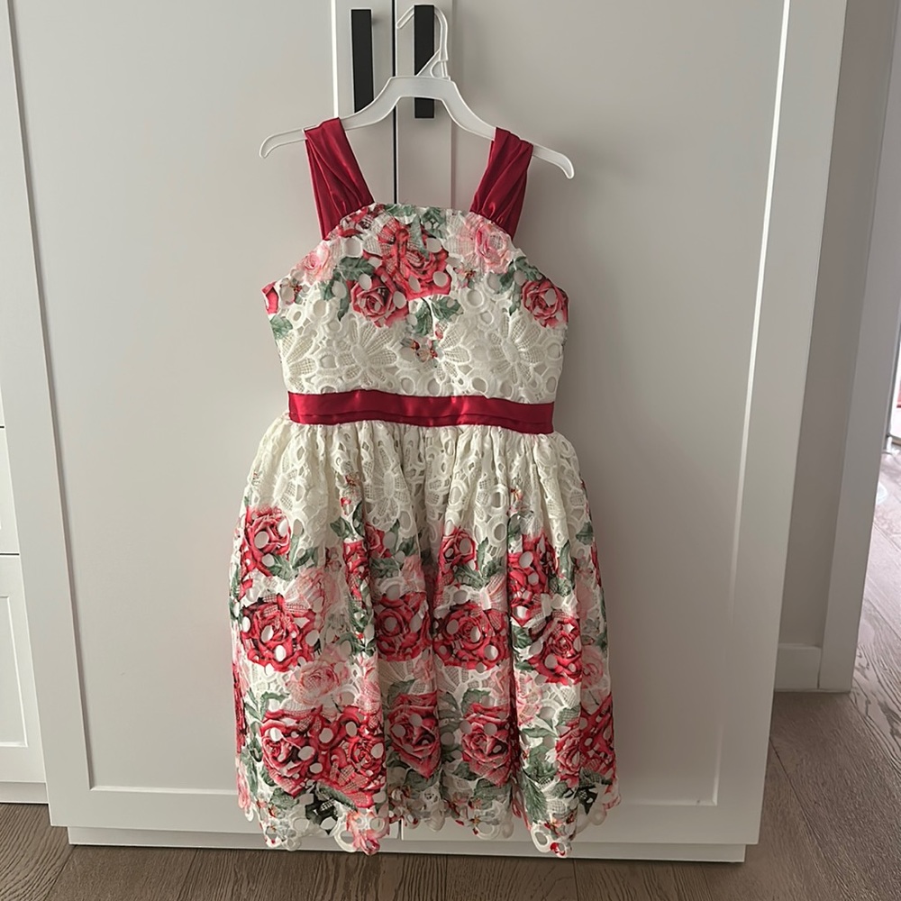 Chasing fireflies girl floral party dress
